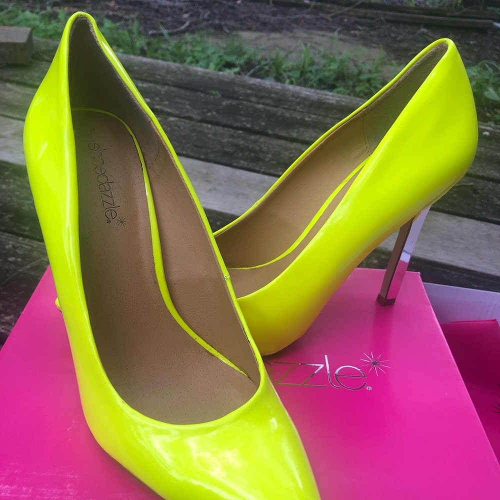 Neon Yellow Heels